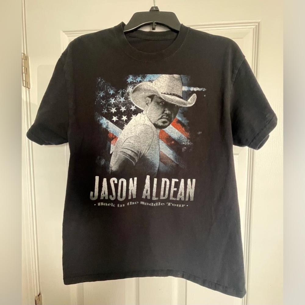 Jason Aldean Back In The Saddle Concert Tour T-shirt Men's Size Large